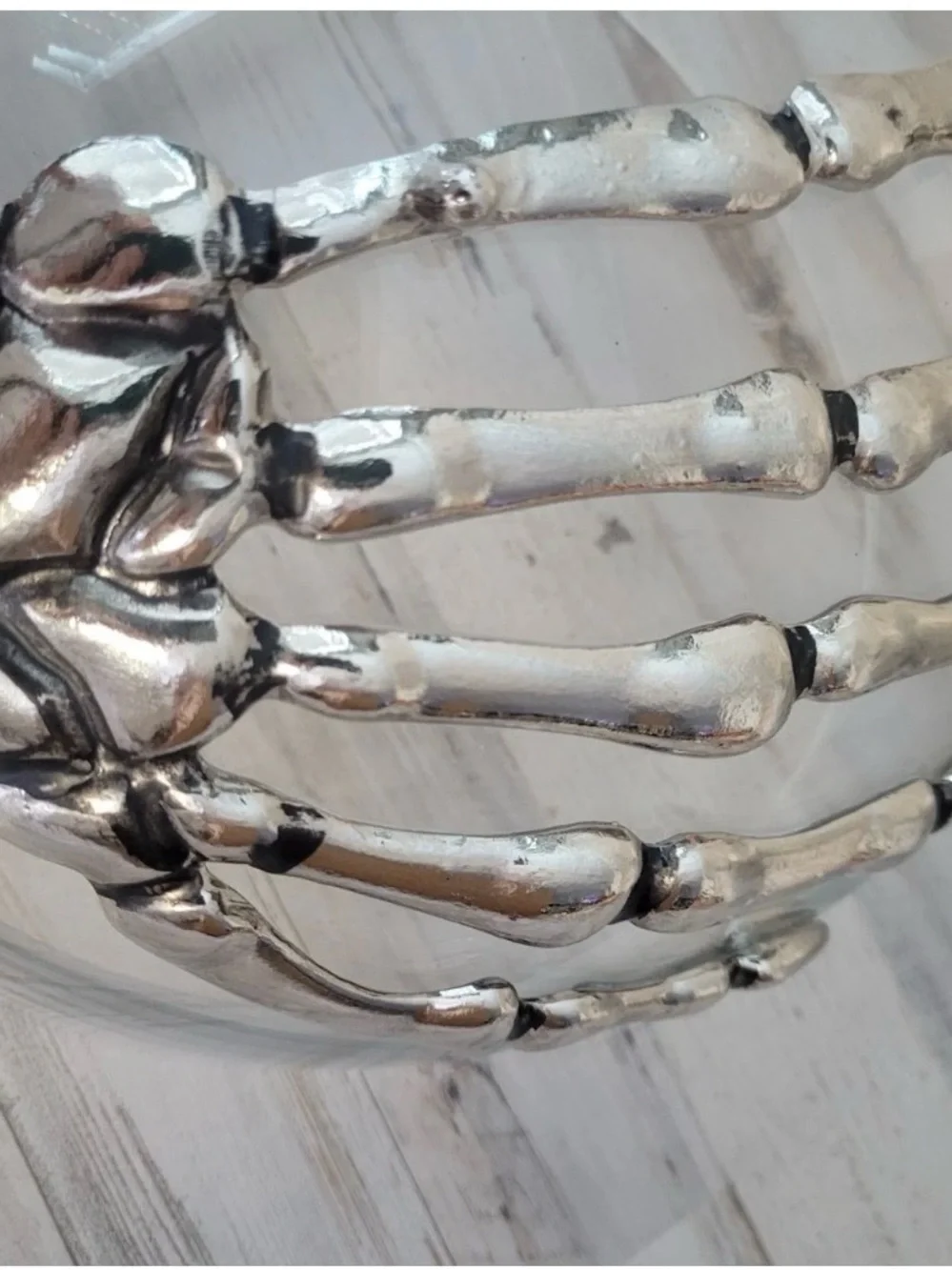 Pottery Barn Skeleton Hands Candy Salad Bowl 11